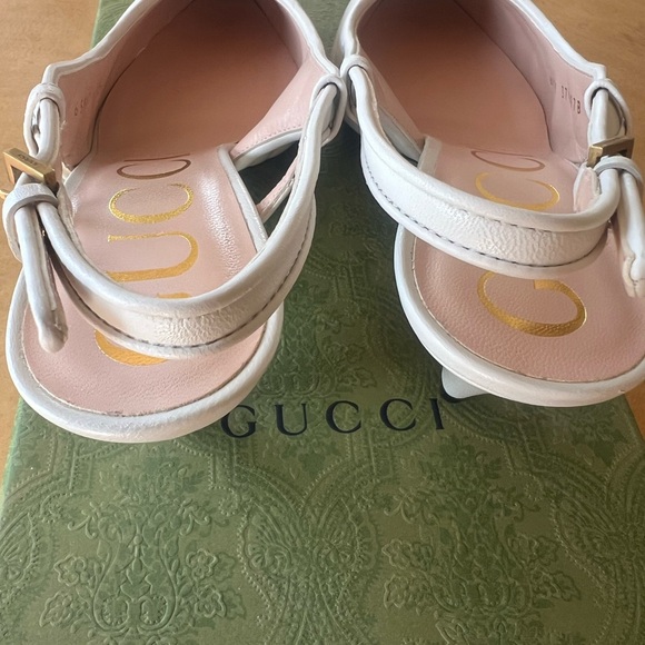 Gucci Women's Cream Slingback Heels - Picture 5 of 5